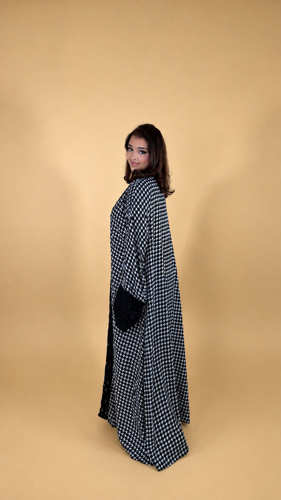 Houndstooth Abaya