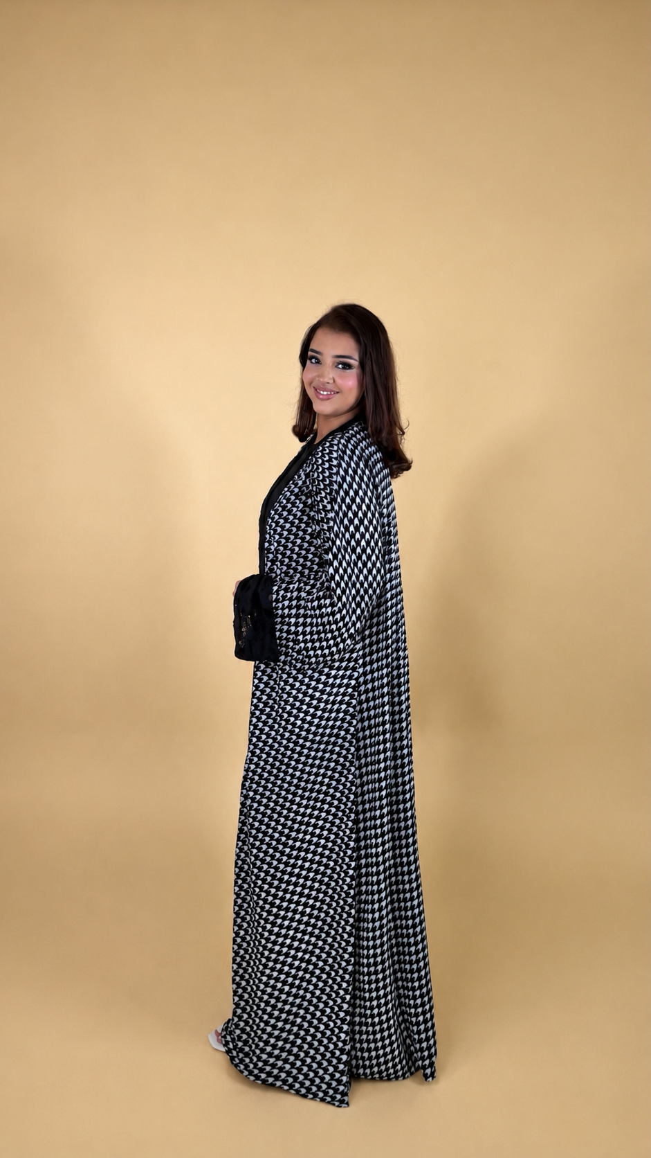 Houndstooth Abaya