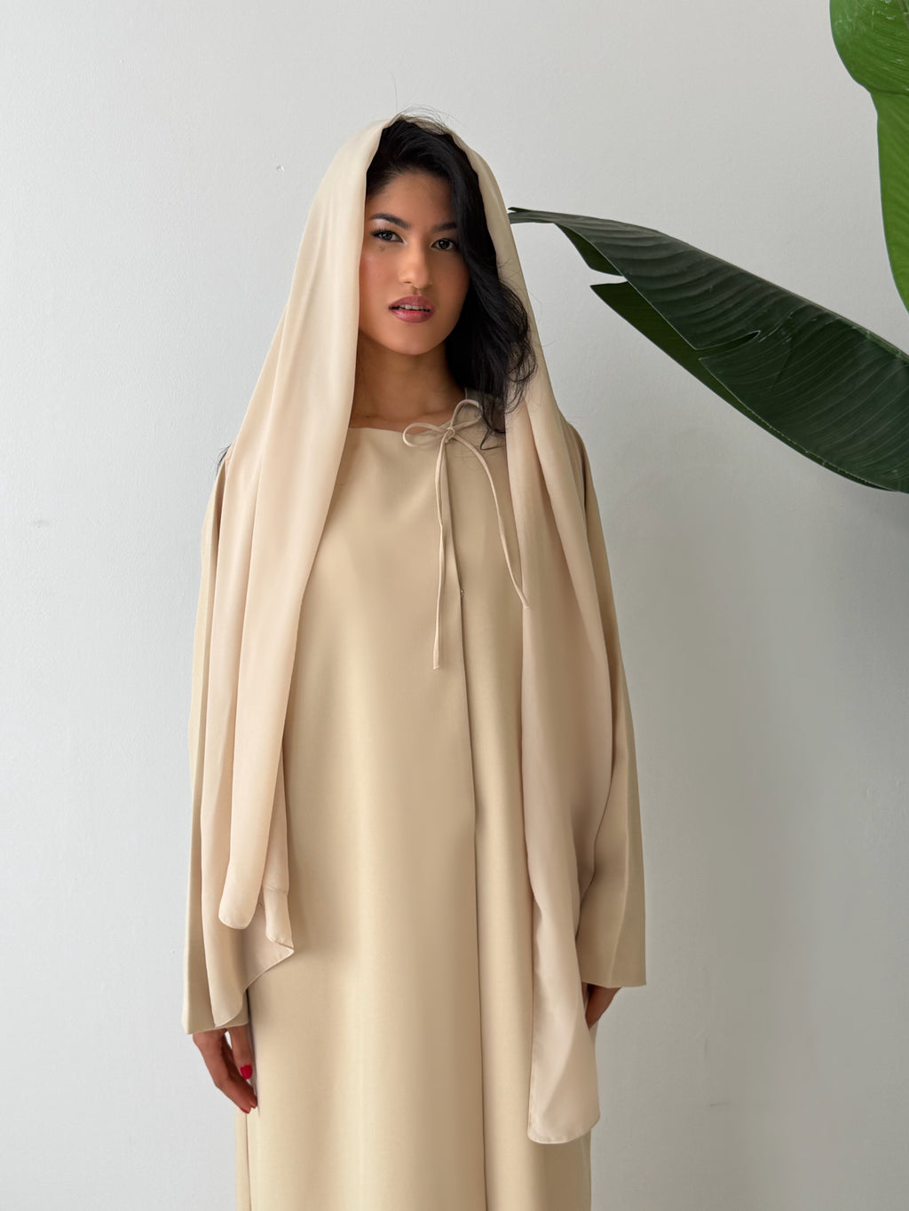 Serenity Bow Abaya - Slim Fit