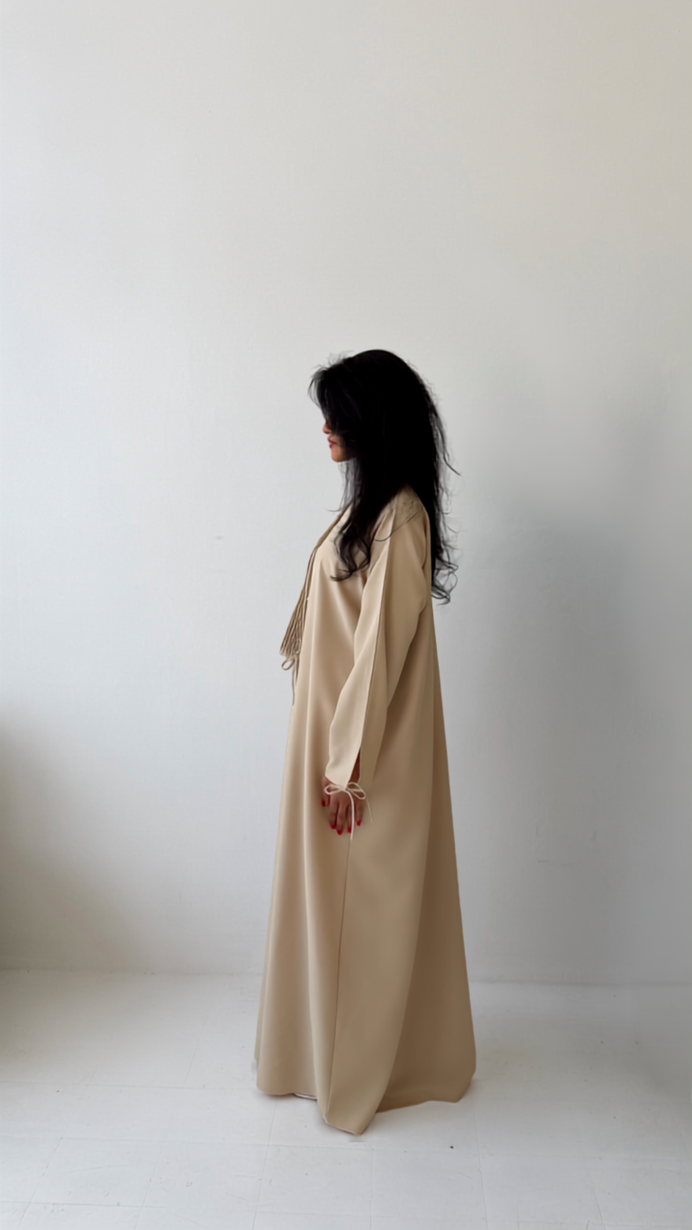Pleated Abaya - Slim Fit